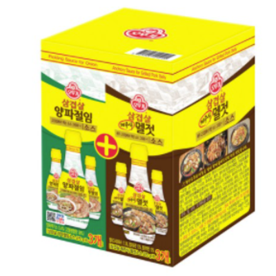 잘팔리는 오뚜기 삼겹살 제주식 멜젓 소스 270g x 3p + 양파 절임 소스 275g x 3p 세트, 4세트 추천합니다