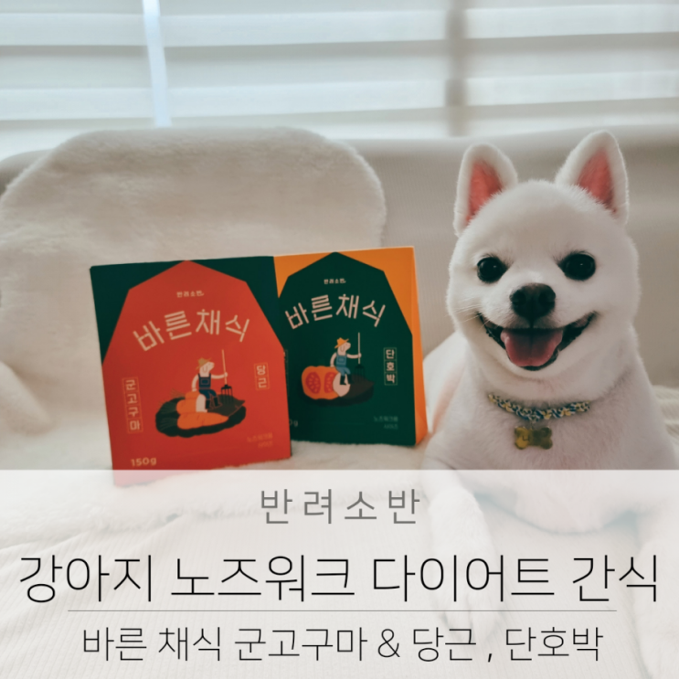  강아지 노즈워크 간식 고구마와 야채로 만든 저칼로리 강아지 다이어트 간식