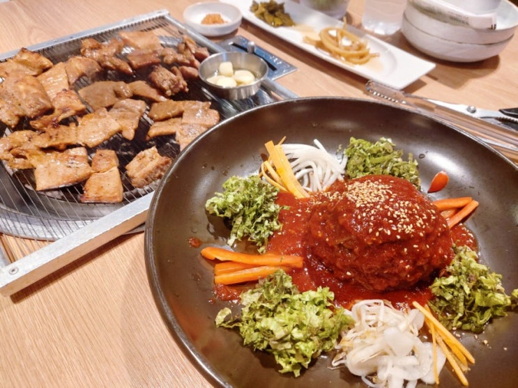 [광주 용봉동] 광주 돼지갈비 비엔날레 맛집 원기옥에서 숯불갈비 먹방!