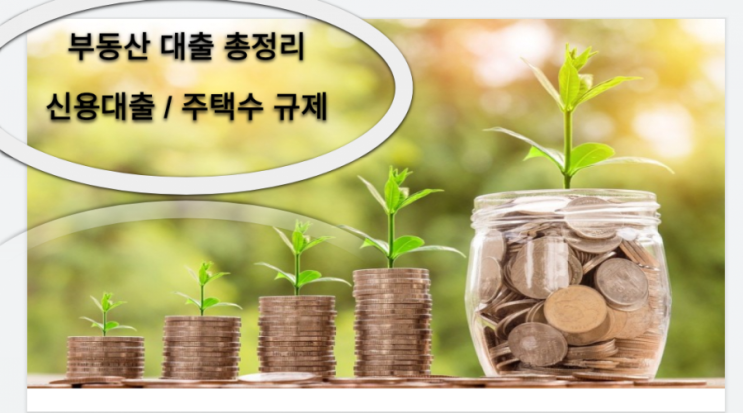  부동산대출규제 총정리 신용대출, 주택수 규제 (21년 8월)