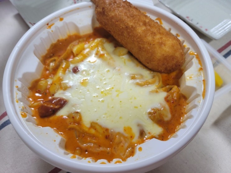  동대문엽기떡볶이 엽떡 로제 착한맛 포장 후기 :)