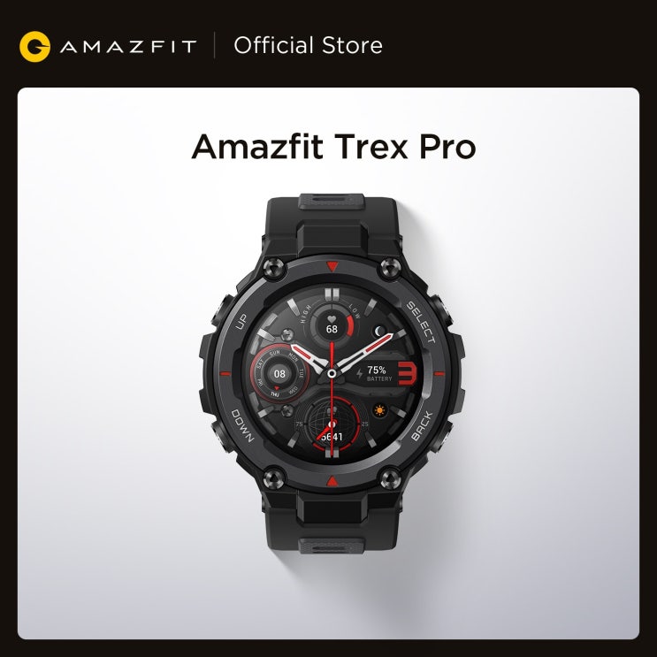 후기가 좋은 새로운 AMAZFIT T-REX TREX PRO T REX GPS 야외 SMARTWATCH 방수 18 일 배터리 수명 390MAH 스마트 워치 안드로이드 IOS 전화