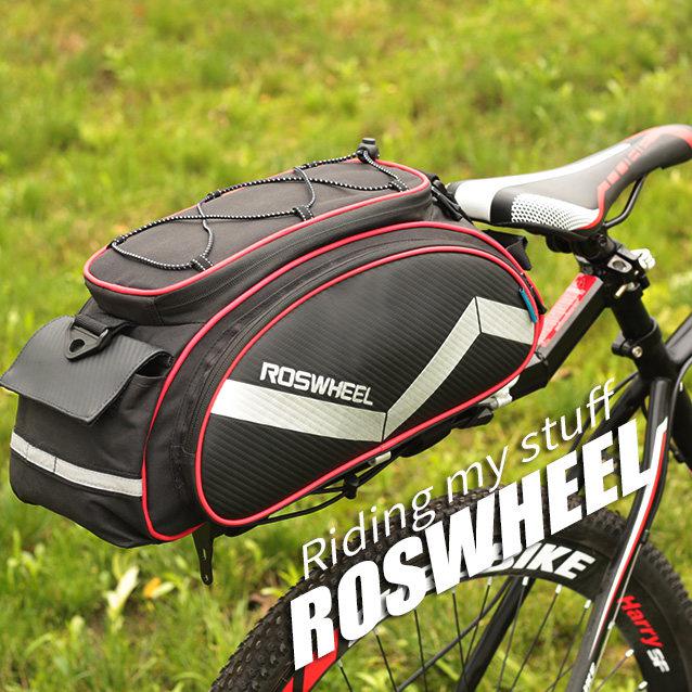 인기 급상승인 ROSWHEEL 산악자전거 싸이클 짐받이가방 투어백 프레임, 1개, 블루 ···