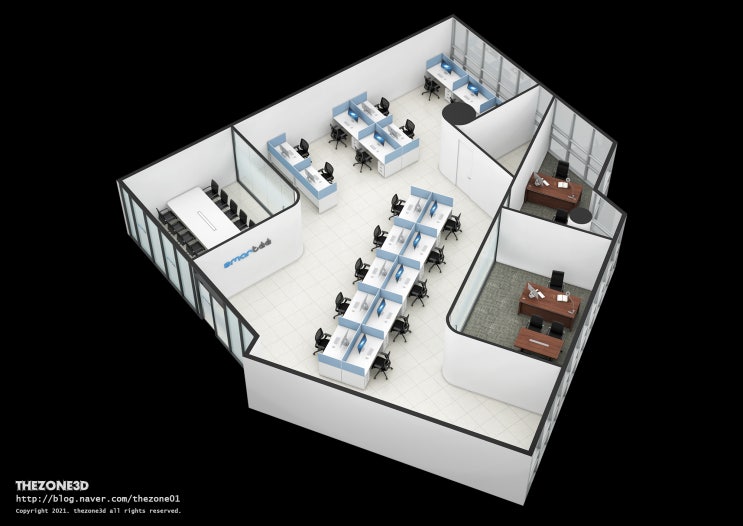  사무실 아이소메트릭 isometric, 사무실인테리어투시도 3d디자인 도면설계 cg외주