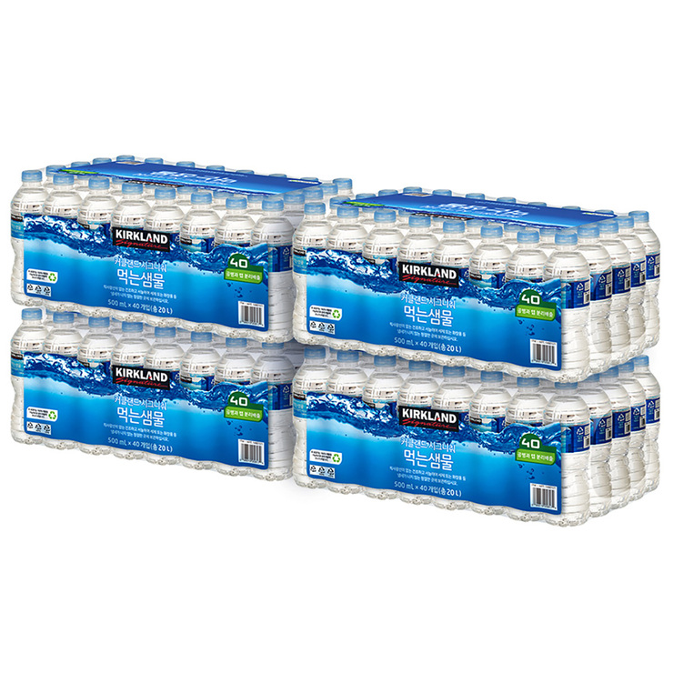 많이 찾는 코스트코 커클랜드 시그니춰 먹는 샘물 500ml 40 x 4팩, 단품, 단품 ··· 많이 찾는 코스트코 커클랜드 시그니춰 먹는 샘물 500ml 40 x 4팩, 단품, 단품 ···