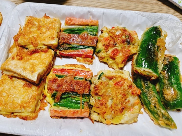  인계동 전집 비오는 날 전싸롱에서 포장