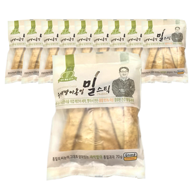 의외로 인기있는 밀스틱 수제발아통밀스틱, 70g, 10개입 추천해요