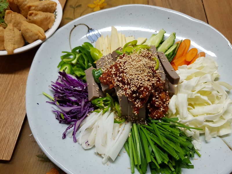 메밀묵 무침 맛있는 메밀묵 레시피 메밀묵 양념