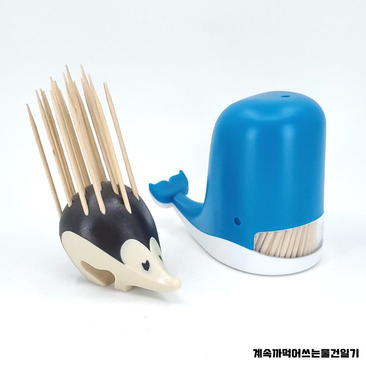  Peleg Design Jonah 펠레그 고래 이쑤시개 디스펜서, KIPIK 고슴도치 이쑤시개 디스펜서