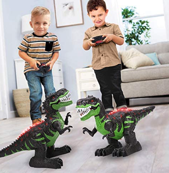 TEMI 리모컨 조정 공룡(티라노사우르스 렉스) 장난감으로 공룡의 세계로 빠져보세요