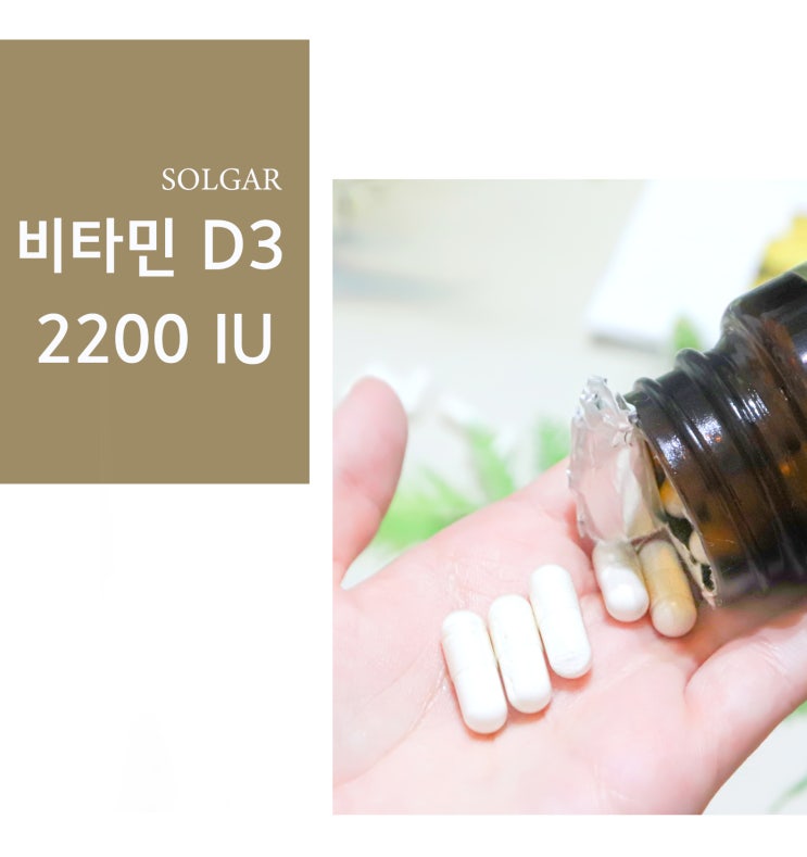  비타민D로 뼈건강 챙기는 솔가비타민 D3 2200