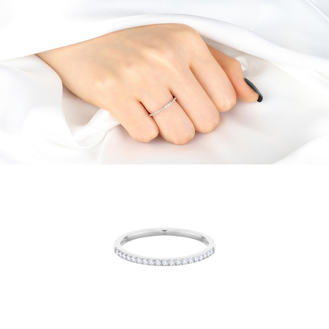 인기있는 스타스 써지컬스틸 슬림하프큐빅 반지 ··· 인기있는 스타스 써지컬스틸 슬림하프큐빅 반지 ···