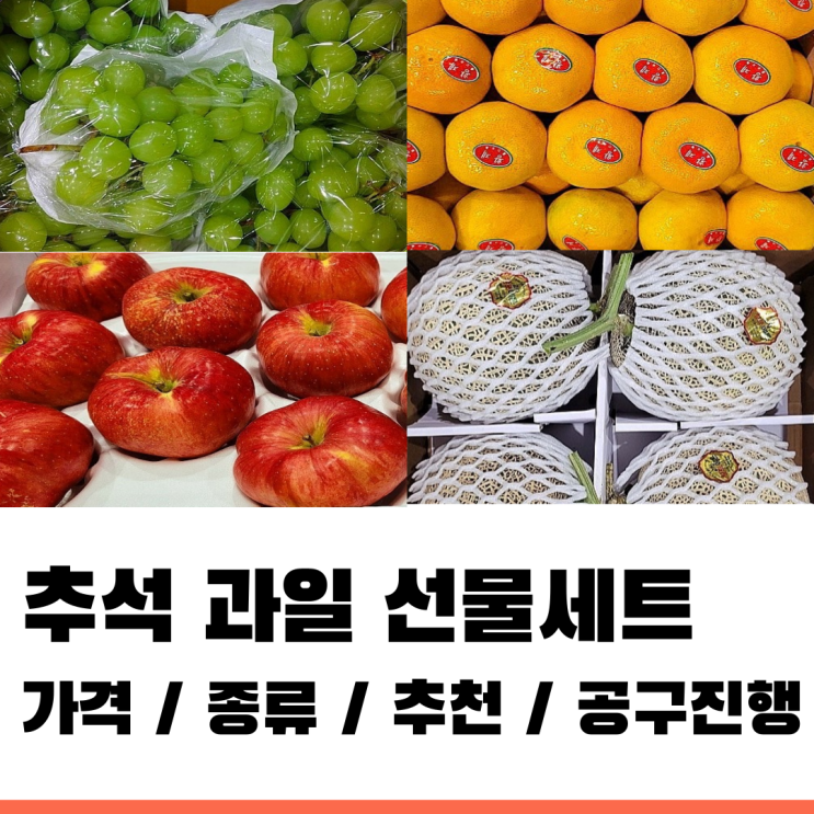  명절선물추천 혼합과일선물세트로 공구 진행해요