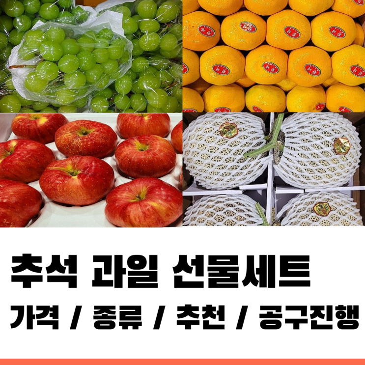 명절선물추천 혼합과일선물세트로 공구 진행해요