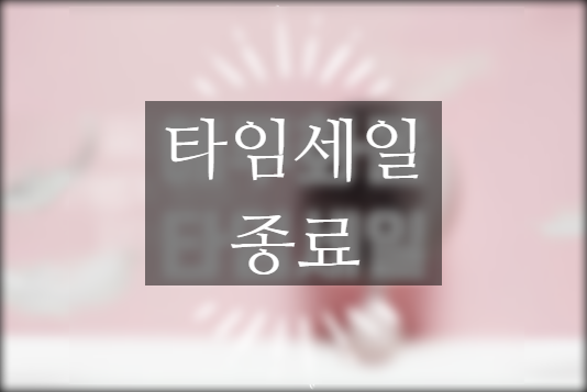  에루화몰 타임세일 8월 마지막 진행 중 ~8월 31일까지