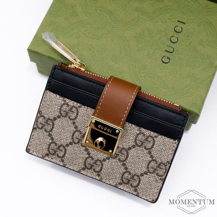  구미 명품 매장 [GUCCI] 구찌 패들락 자물쇠 카드 케이스 지갑 658228KLQIG8575