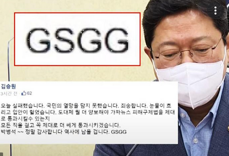 gsgg 뜻 지에스지지 의미 논란 정리