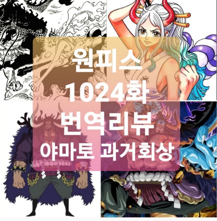 원피스 1024화 번역 링크와 리뷰 분석, 야마토 과거회상 등장하는 패왕색과 성별 시모츠키 우시마루 조로떡밥까지 정리