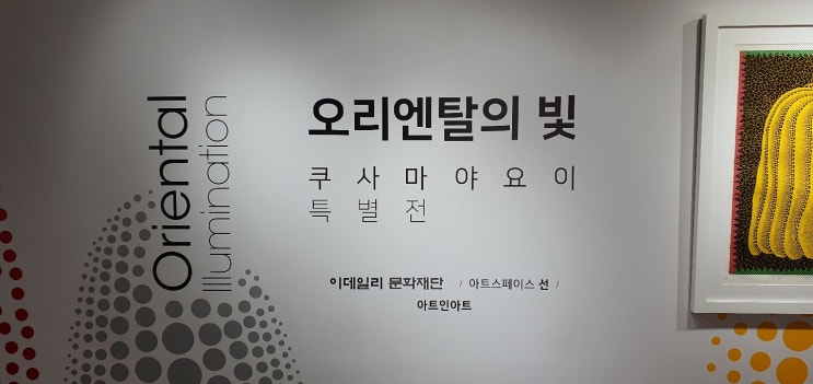 쿠사마 야요이 특별전 방문 리뷰!(오리엔탈의 빛)