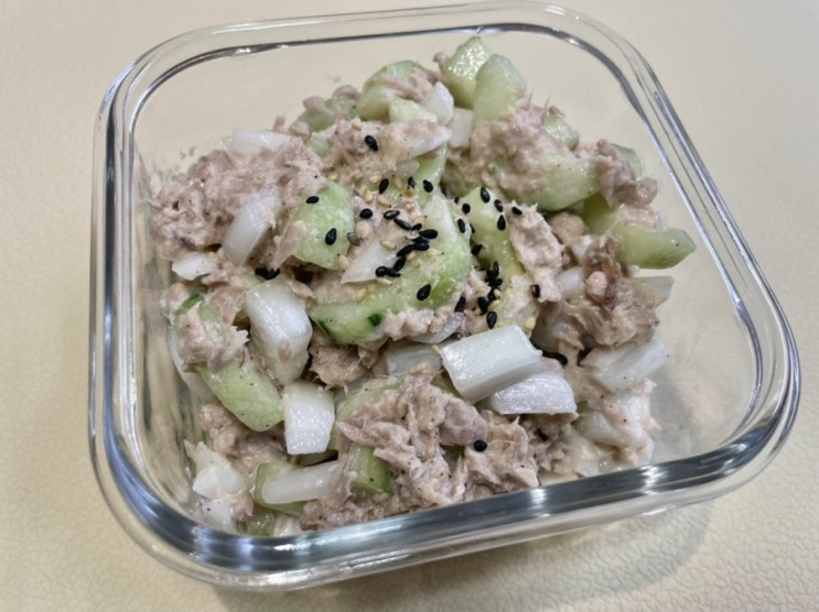  오이참치마요무침 참치마요주먹밥 간단한 반찬