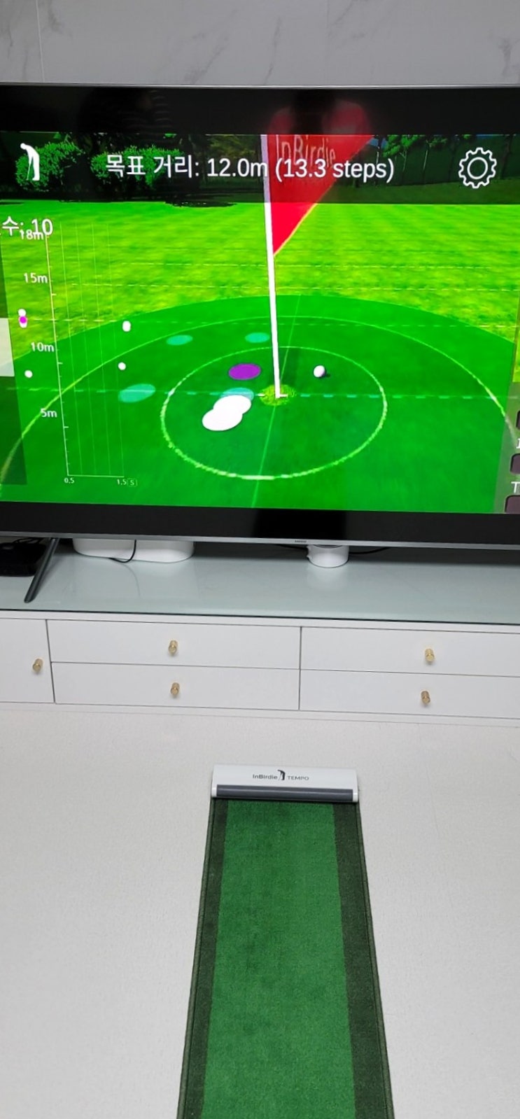  퍼터연습기 인버디템포  인버디  골프퍼팅매트 퍼팅매트 퍼팅연습기