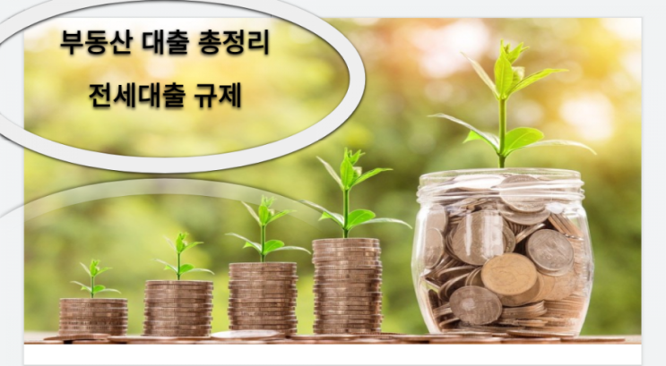  부동산 대출 규제 , 전세대출은 어떻게 규제되고 있는가?(21년 8월)