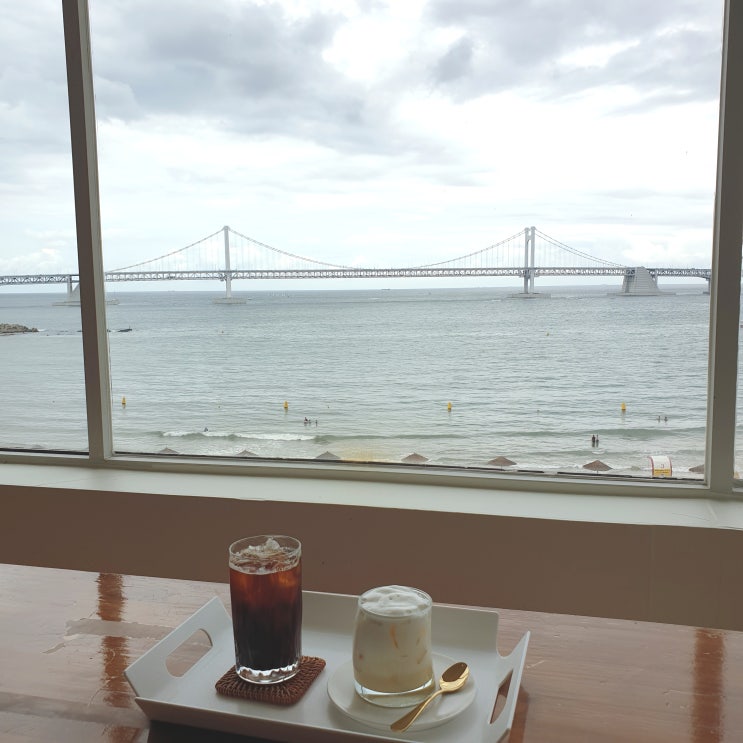  부산 광안리카페 너를 담다, 시원한 바다뷰, 물멍하기 딱이야