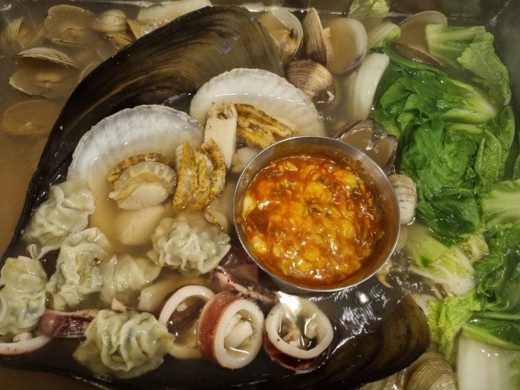  대전 유성온천역 맛집 행복조개찜. 조개찜 소 먹었어요.