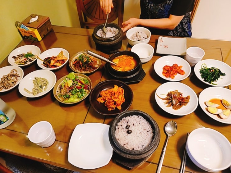  인계동 한정식 이화정 한상차림