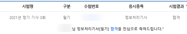  IT알못 비전공자가 2021년 3회 정보처리기사 필기 합격한 후기 / 공부방법 + 교재 정보 / 정처기 합격후기
