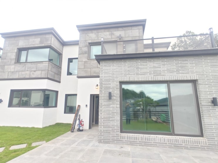  용인 마평동 타운하우스 열차단썬팅 단열필름지 썬팅 시공