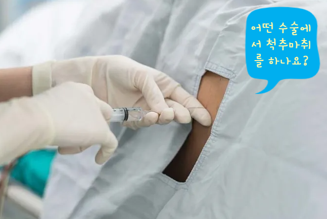  척추 수술받았는데 척추마취해도 되나요?-(4) : 척추마취 적응증(가능한 수술)과 금기증