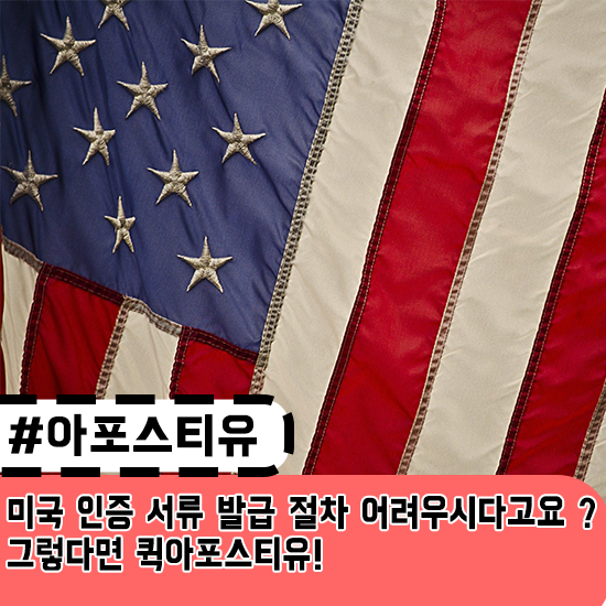  미국 인증 서류 발급 절차 어려우시다고요?!!!