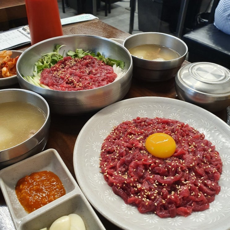  [종로 광장시장 맛집] 부촌육회 본점 : 육회 / 육회비빔밥 내돈내먹
