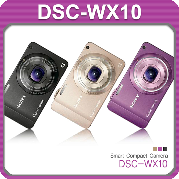 가성비 뛰어난 소니 정품 DSC-WX10 고화질 스마트 컴팩트디카 k, 16GB 메모리+케이스+리더기 ···
