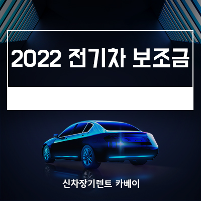  2022 전기차 보조금 혜택 줄어든다?!