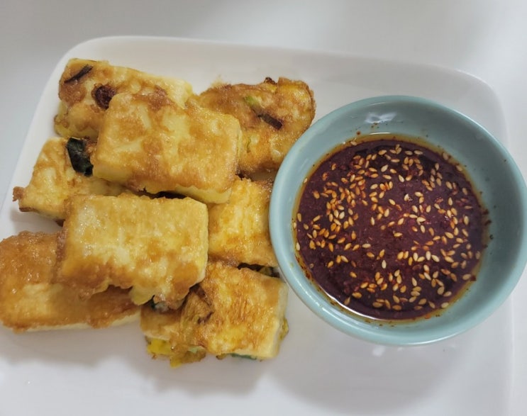  두부요리 만들기 :: 계란두부부침 만드는 방법 + 양념장과 함께 먹으면 더 맛있는 두부전