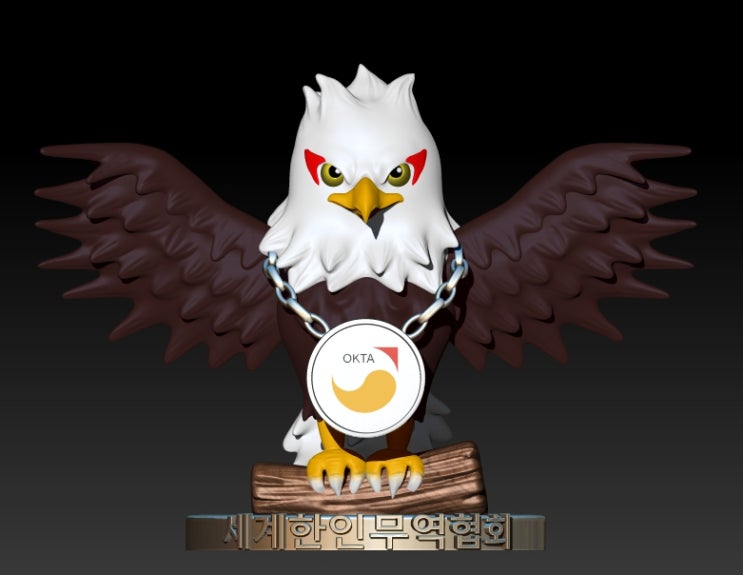  OKTA 한인무역협회 독수리 피규어 제작기