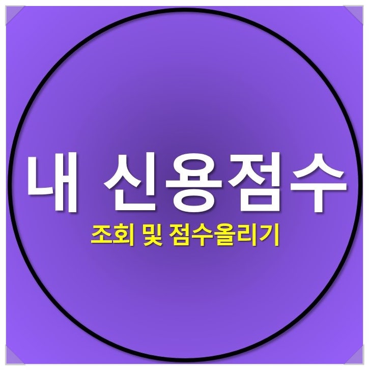내 신용점수 조회 및 확인하고 점수 올리기 내 신용점수 조회 및 확인하고 점수 올리기