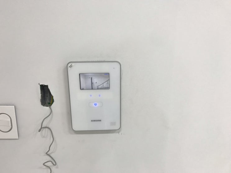  동작구 상도동 빌라 삼성비디오폰 SHT-3615 (아날로그) 설치