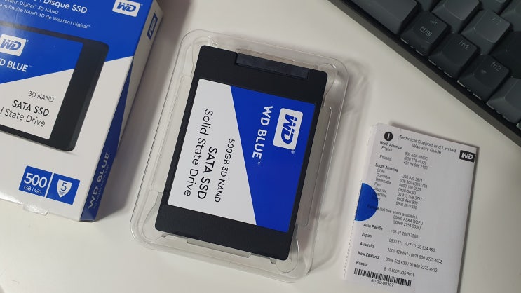  가성비 좋은 WD Blue 3D SSD 500GB 리뷰, WD 대시보드 설치하는법
