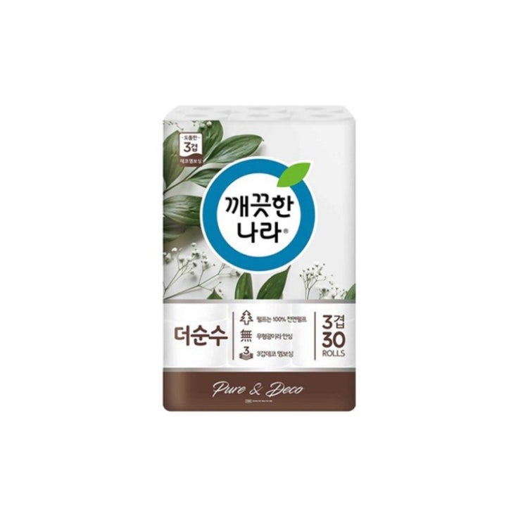 가성비 뛰어난 깨끗한나라 3겹 더순수 천연펄프 28m 30롤 화장지 휴지, 상세페이지 참조 추천해요 가성비 뛰어난 깨끗한나라 3겹 더순수 천연펄프 28m 30롤 화장지 휴지, 상세페이지 참조 추천해요