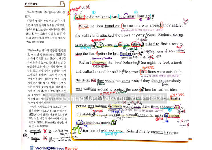  [YBM(박)] 고등영어 _ 7과 _ 본문분석 필기노트 Part1 (Grammar)