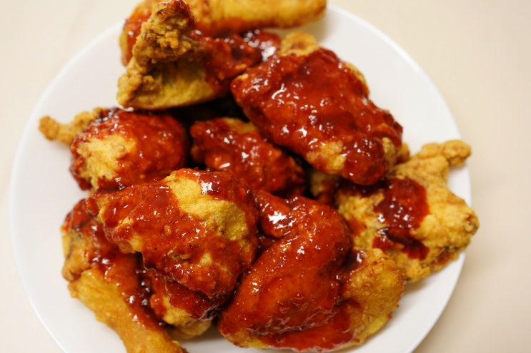  믿고 먹는 피코크 고수의 맛집 원주 진미양념치킨