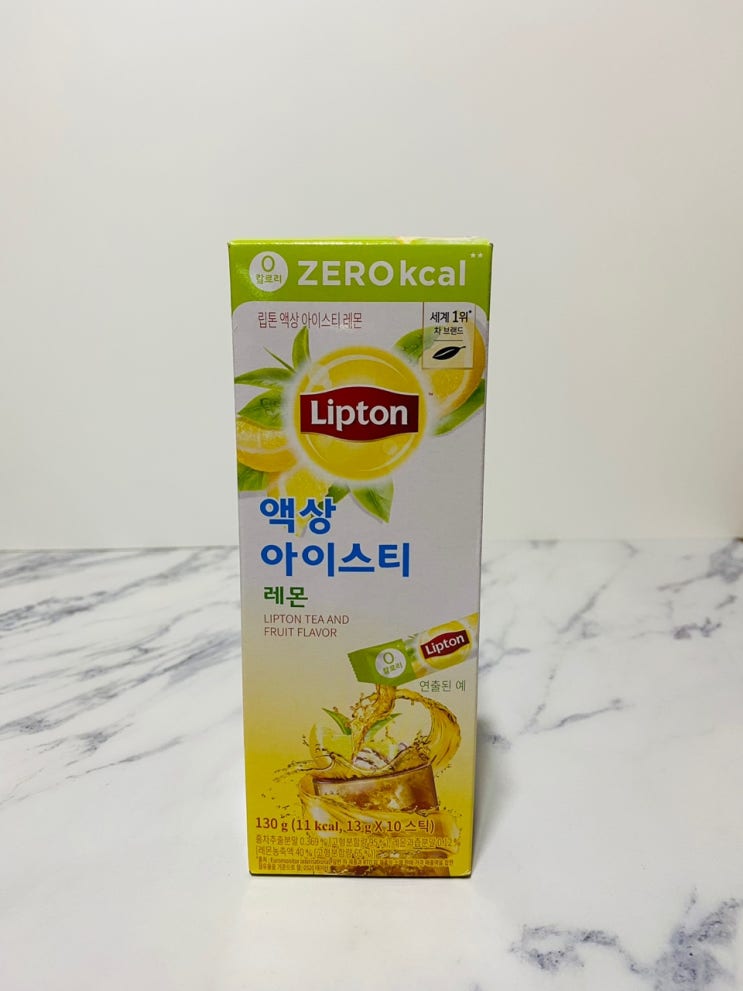  립톤 Lipton ZERO Kcal 제로칼로리 액상 아이스티 레몬맛 후기