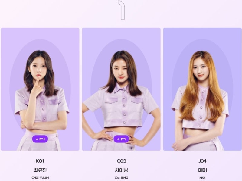 걸스플래닛999 : 소녀대전 5화 - 데뷔조 TOP9(탑9) 순위 1위 카와구치 유리나 2위 션샤오팅 3위 에....