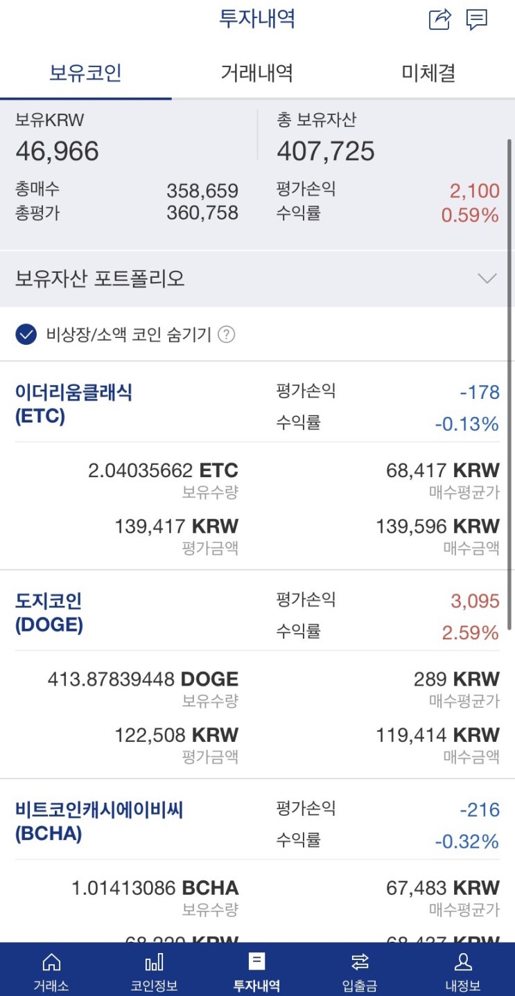 내가 만약 한달전에 코인을 샀더라면…? 수익이 몇프로 일까? (비트코인캐시에이비씨, 엑시인피니티, 스택스)