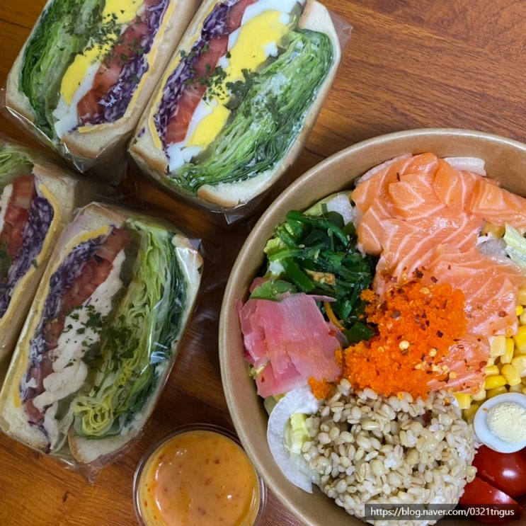  [영통샌드위치] 신선한 재료에 푸짐한 야채 가득! 영통역 샐러드 맛집- ‘샐러드인’