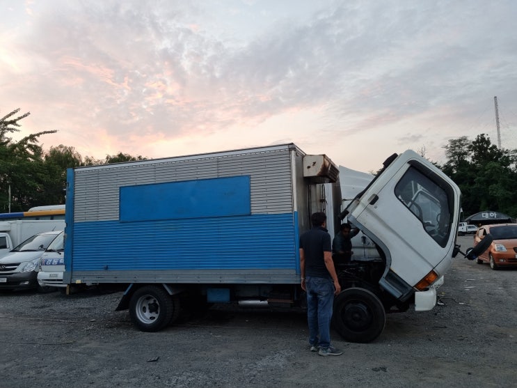 3.5톤 2.5톤 마이티 트럭, 탑차 중고 수출 매입#나마가스#블로바이가스