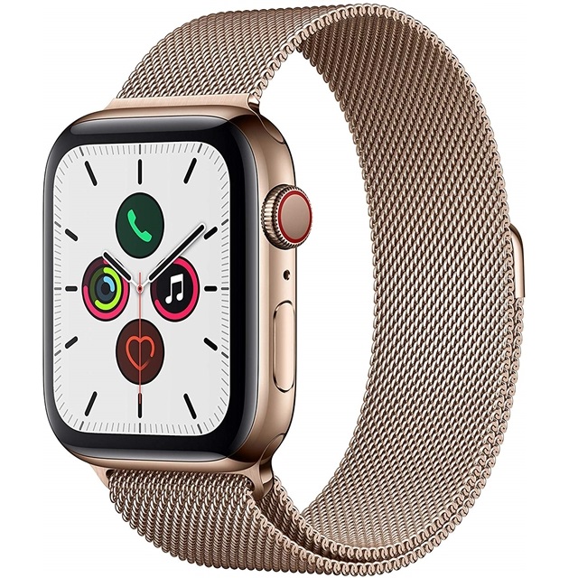 구매평 좋은 애플 Apple Watch Series 5 (GPS + Cellular) 44mm Gold Stainless Steel Case with Milanese Loop - 구매평 좋은 애플 Apple Watch Series 5 (GPS + Cellular) 44mm Gold Stainless Steel Case with Milanese Loop -